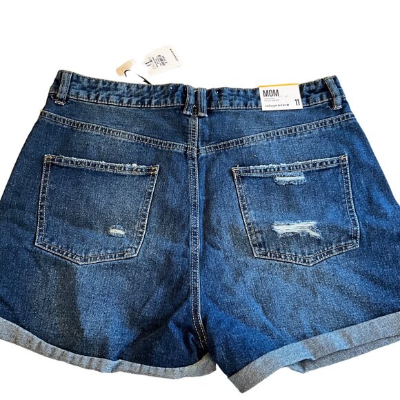NWT Refuge‎ Denim MOM Jean Shorts Size 11 High Rise - Picture 3 of 6